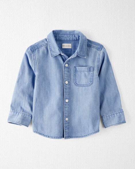 Product image 1 of Toddler Organic Cotton Chambray Button-Front Shirt
