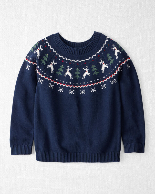 Product image 1 of Kid Fair Isle Organic Cotton Sweater