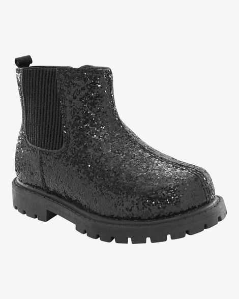 Melt Down Glitter Star Detail Chelsea Boots