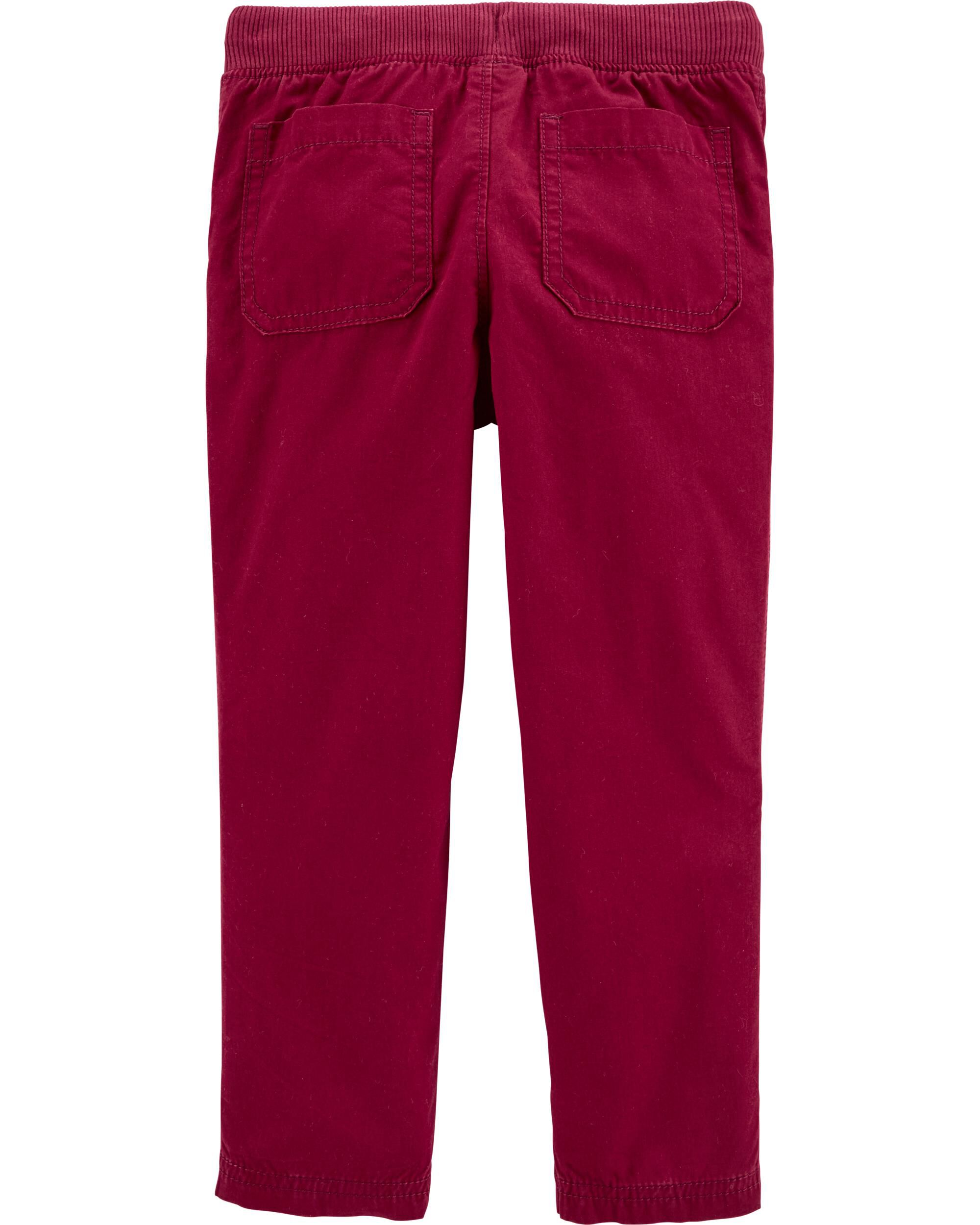 baby boy burgundy pants