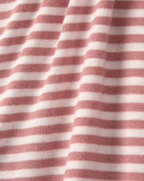 Product image 2 of Toddler Girl 1-Piece Striped PurelySoft Footie Pajamas
