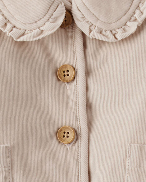 Product image 3 of Baby Girl Corduroy Fashion Jacket - Brown