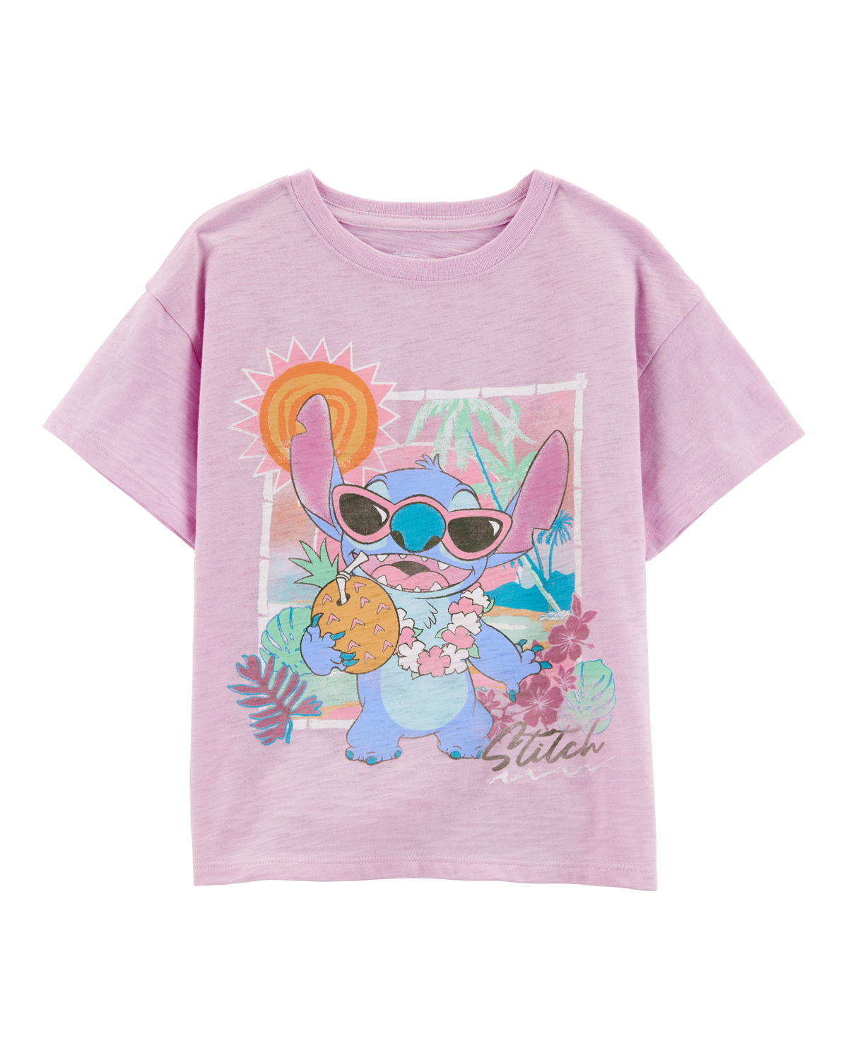 Tシャツ・カットソー [MATINKIM]stitch point small logo top in pink STITCH POINT SMALL LOGO TOP IN PINK – Matin Kim