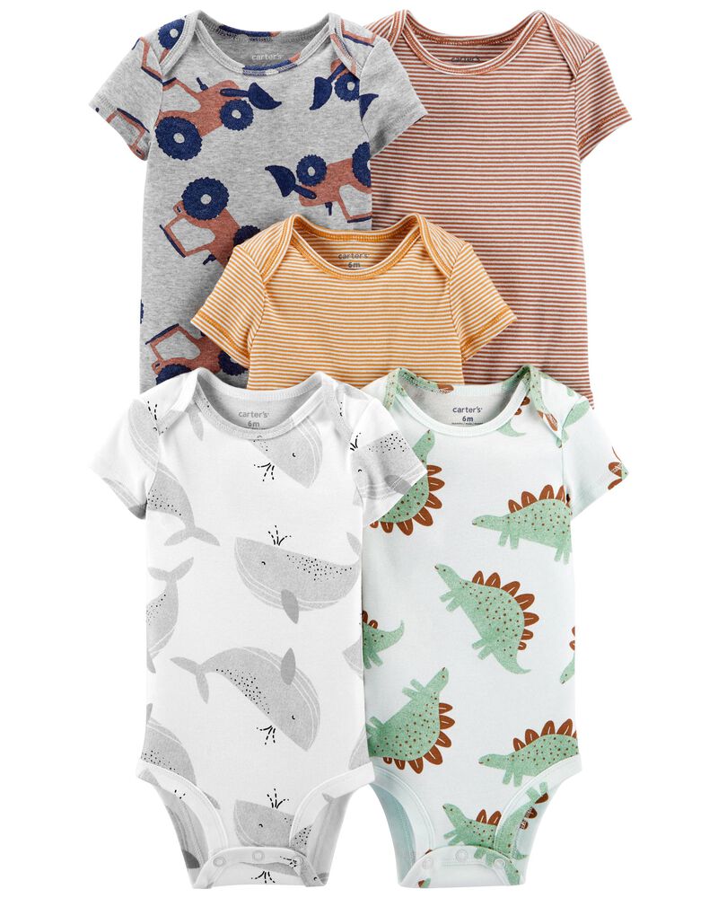 Multi Baby 5-Pack Short-Sleeve Original Bodysuits | carters.com