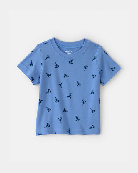 baby boy lobster t-shirt - blue