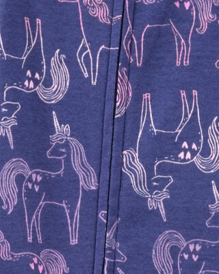 Product image 2 of Toddler 1-Piece Unicorn 100% Snug Fit Cotton Footie Pajamas