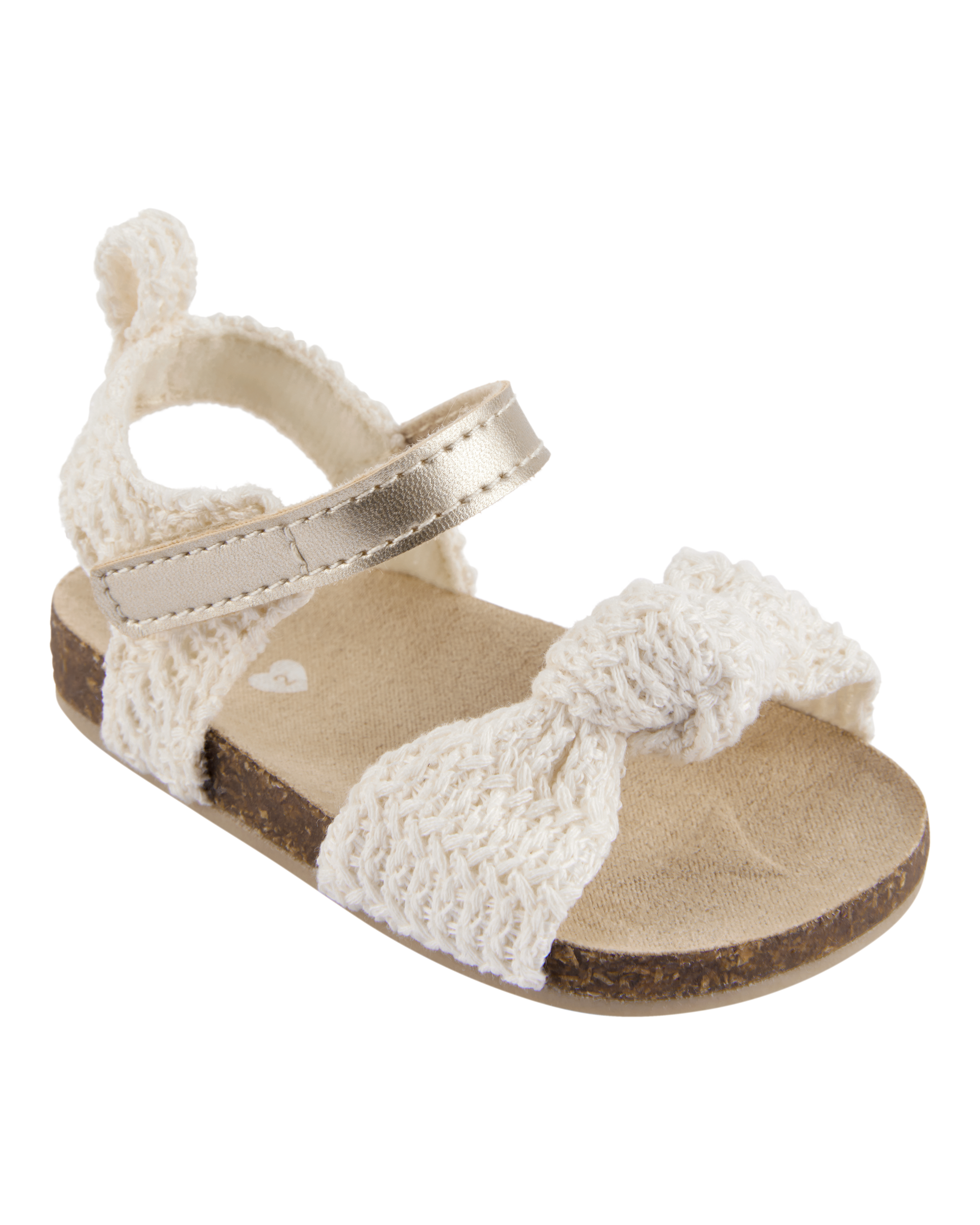 Baby Crochet Sandal - Gold