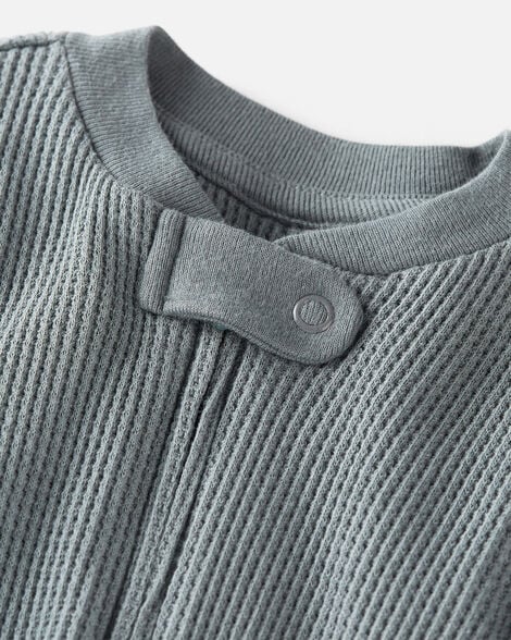  Product image 3 of Baby Organic Cotton Waffle Knit Sleep & Play Pajamas