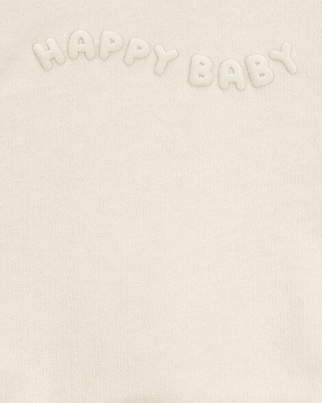 Product image 3 of Baby 2-Piece French Terry Pullover & Short Set - Cream