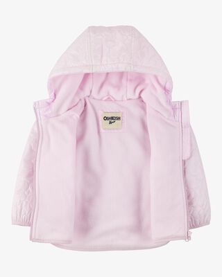 Product image 2 of Baby Floral Quilted Midweight Jacket - Pink