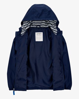 Product image 2 of Kid Solid Windbreaker Jacket - Navy