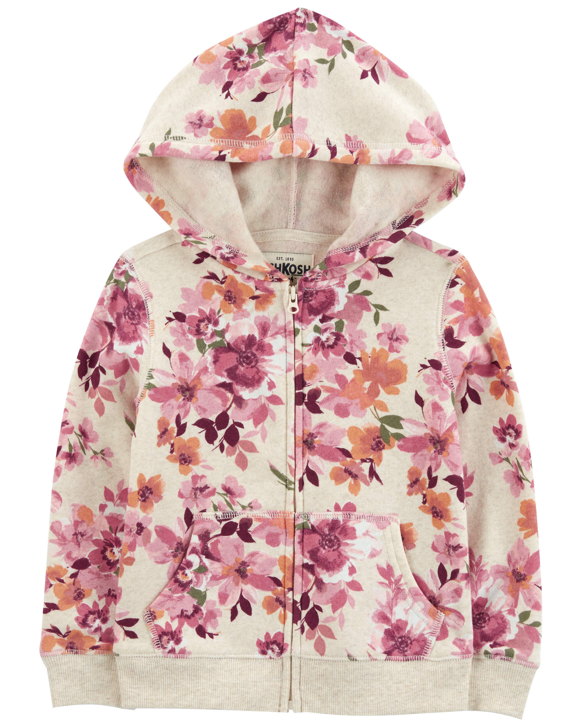 Toddler Floral Print Fleece Jacket - OshKosh B'gosh | Carter's