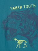 Teal - Kid Saber Tooth Graphic Tee, Selected