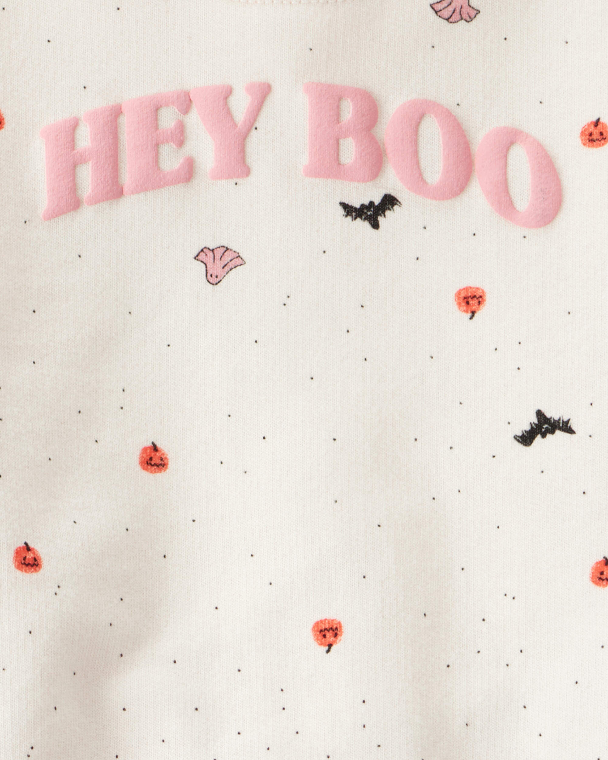 Baby 2-Piece Hey Boo Halloween Outfit Set - Cream - Carter's