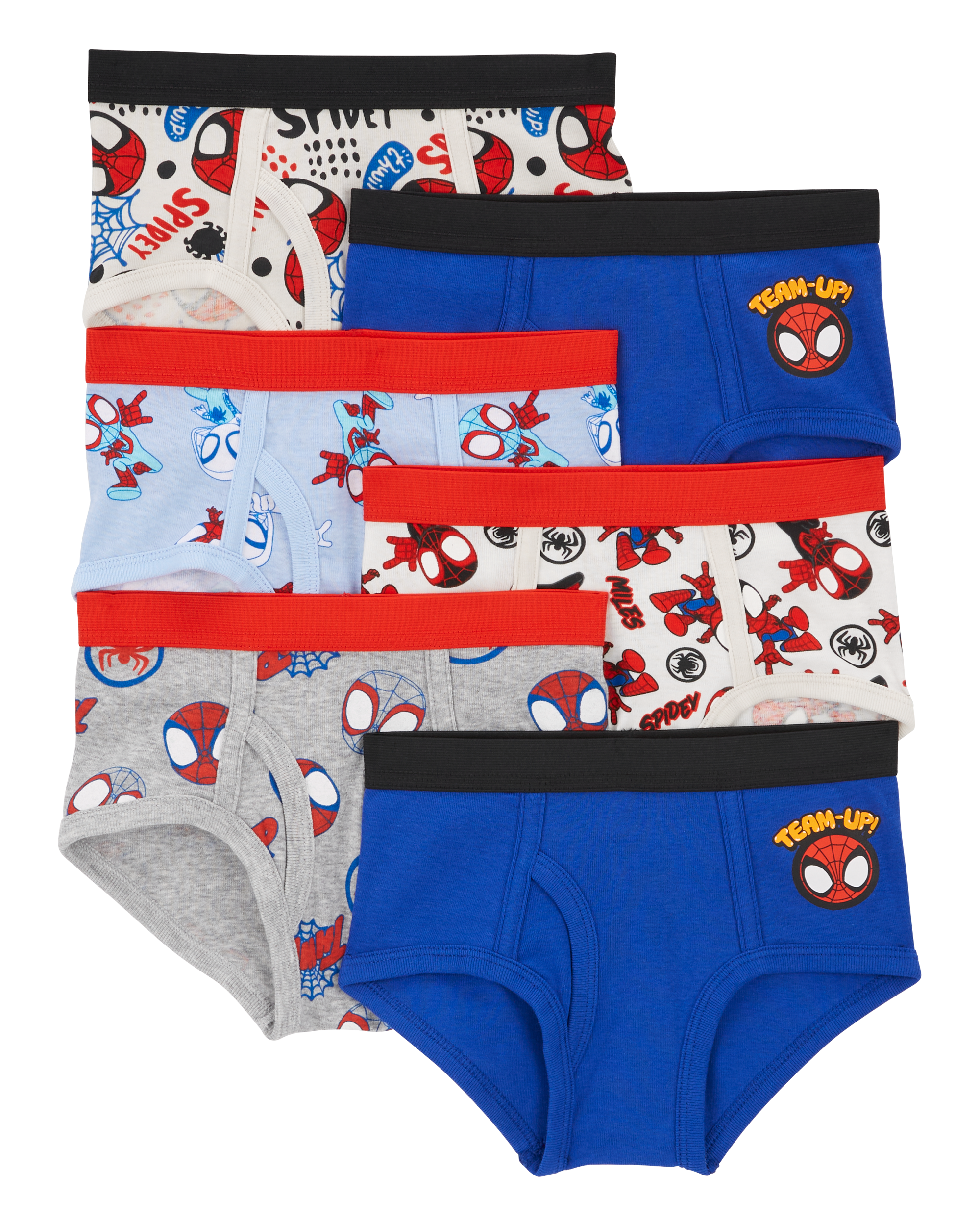 Toddler 6-Pack Spider-Man Cotton Briefs Underwear