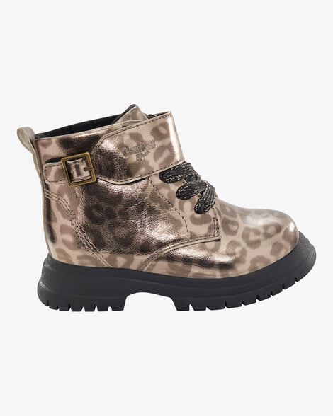  Product image 2 of Toddler Cheetah Print Lace-Up Boots 