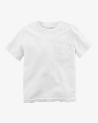 Product image 1 of Baby Solid Short-Sleeve Pocket Tee - White