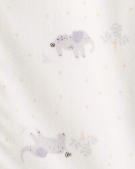  Product image 3 of Baby Elephant Print Long-Sleeve Wearable Blanket - White