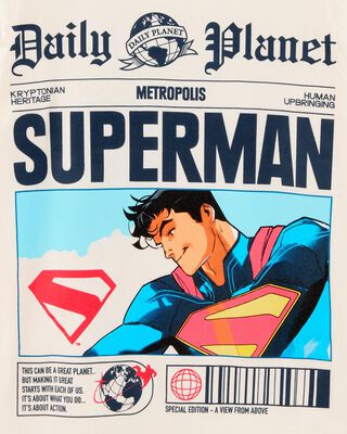 Product image 2 of Kid Super-Man Newspaper Tee - Ivory