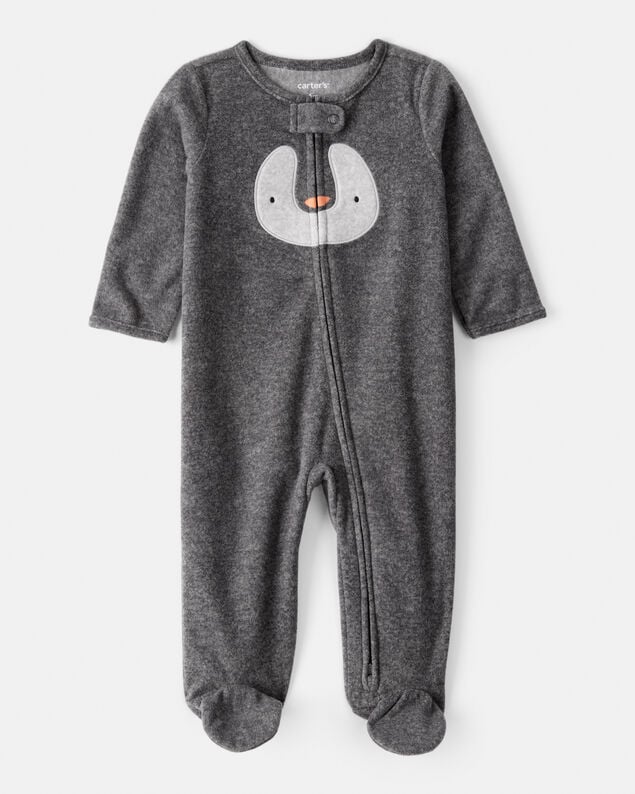 Product image 1 of Baby Penguin Loose Fit Sleep & Play Pajamas - Grey