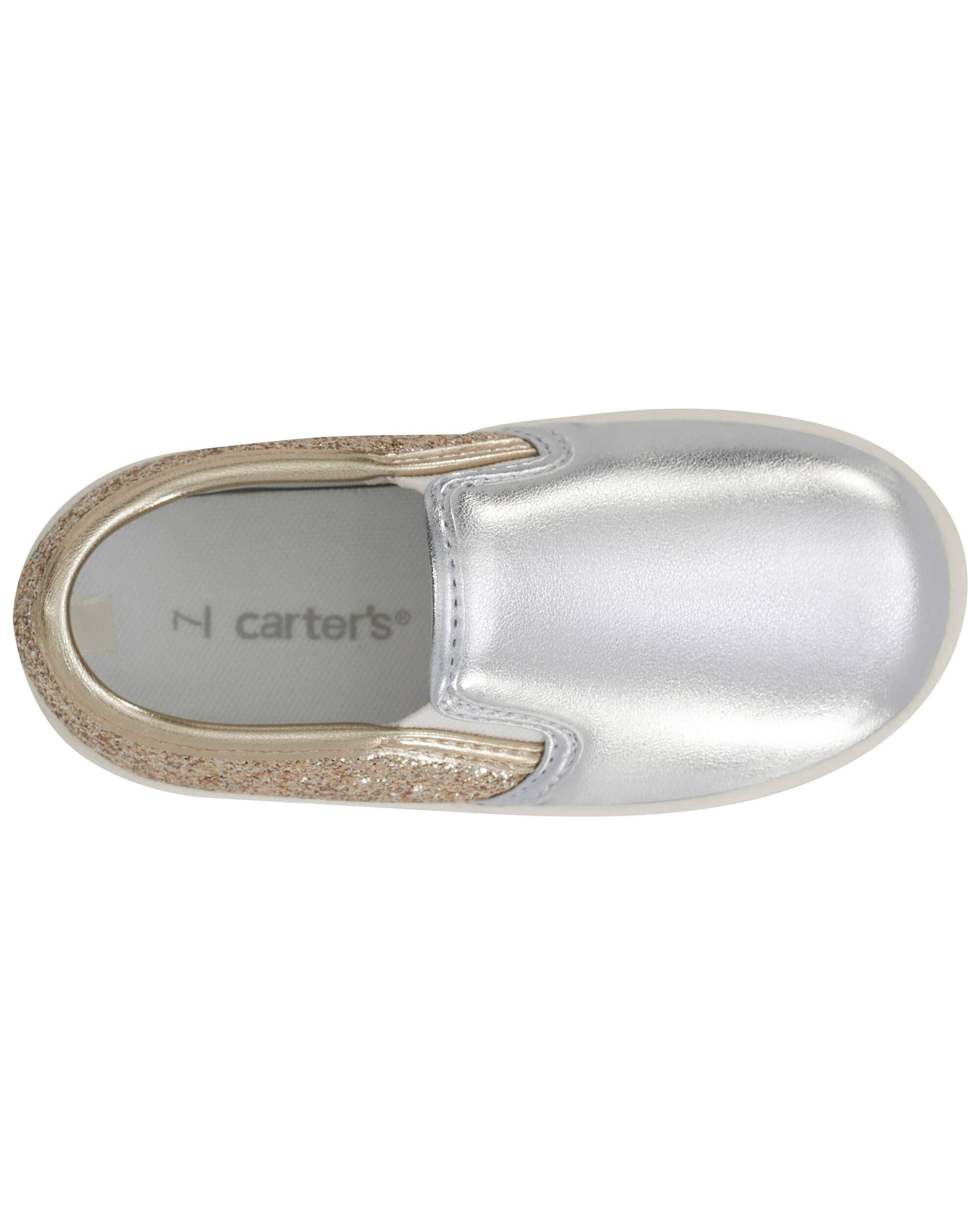 Kid Metallic Slip On Casual Shoes Carter s Carter s