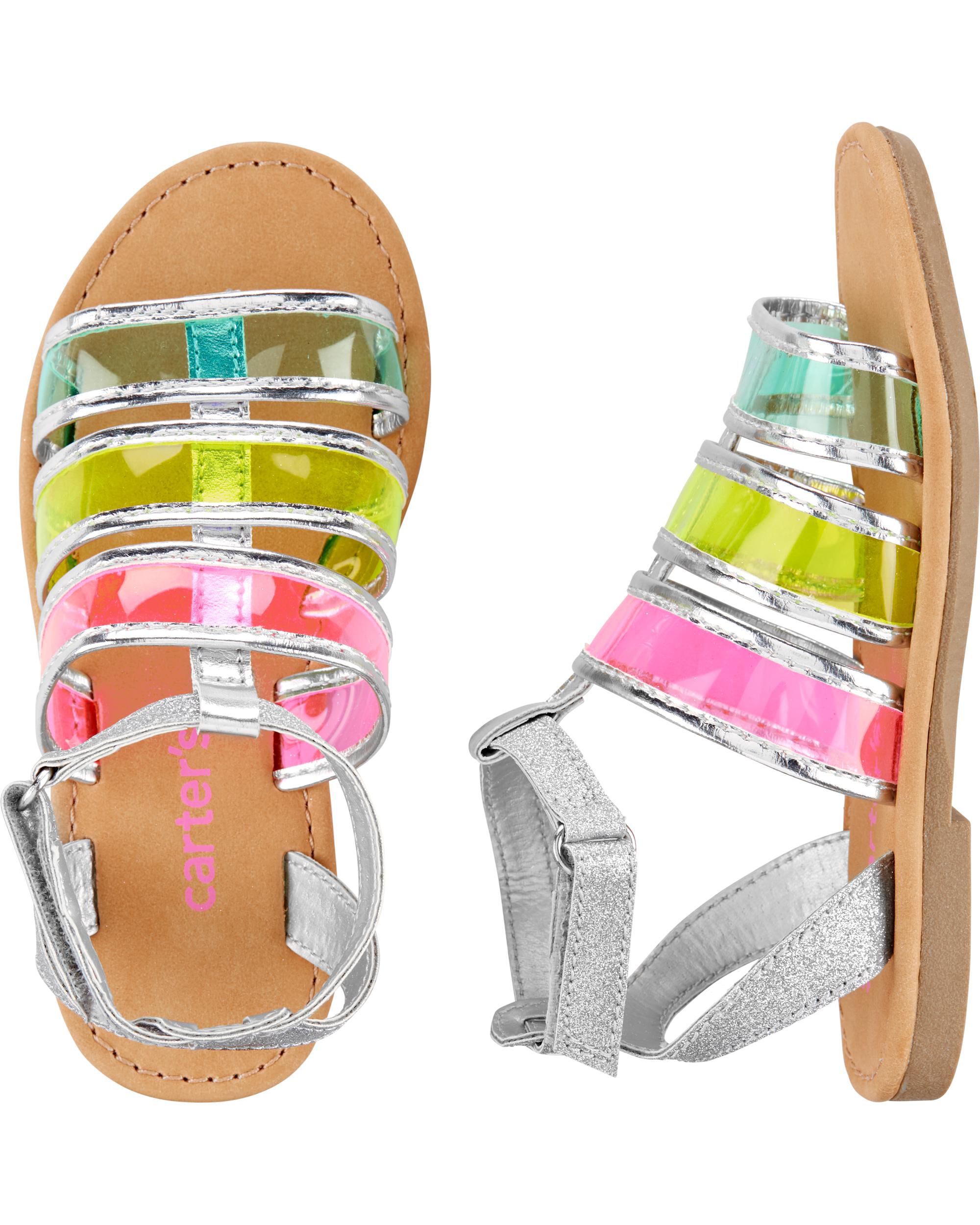 girls rainbow sandals