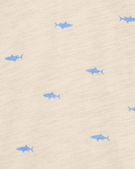 Product image 2 of Toddler Boy Shark Polo Shirt - Khaki