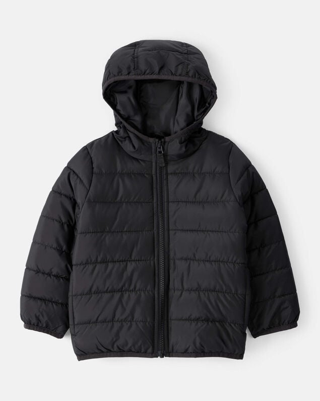 Product image 1 of Toddler Hooded Puffer Jacket - Black