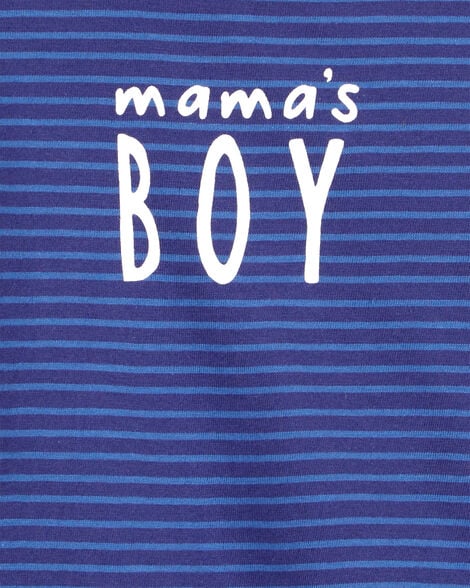 Product image 2 of Baby 'Mama's Boy' Striped Collectible Bodysuit