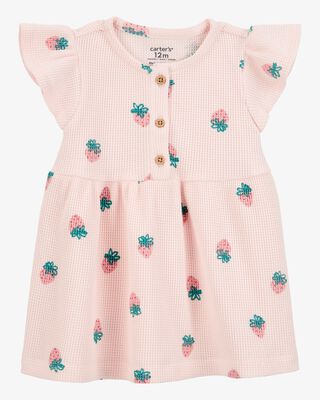 Product image 1 of Baby Strawberry Waffle Knit Dress