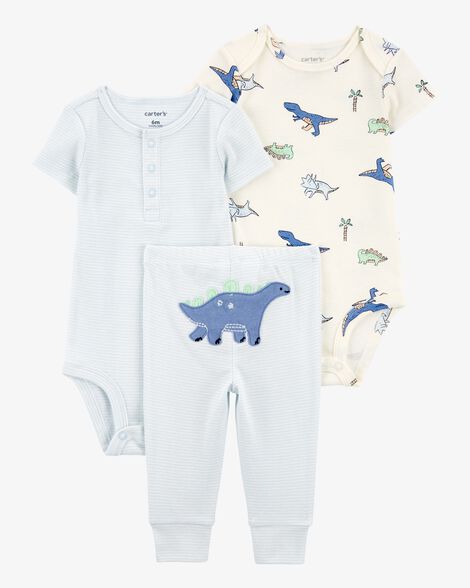  Product image 1 of Baby 3-Piece Dinosaur Little Outfit Set