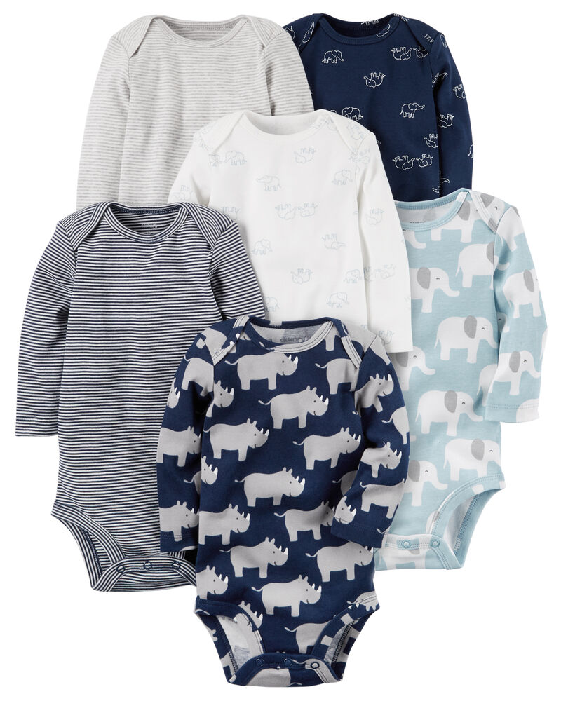 Details About Carter S Baby Boys Long Sleeve Bodysuit Fashion One Pieces Hiballoon Co Il