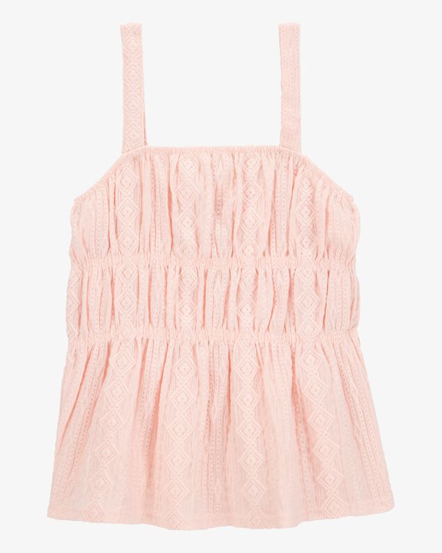 Product image 1 of Kid Ruched Textured Tank - Pink
