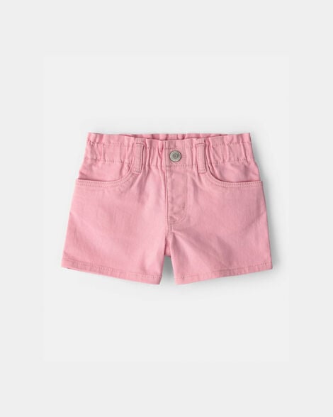 Toddler Girl Woven Shorts - Pink