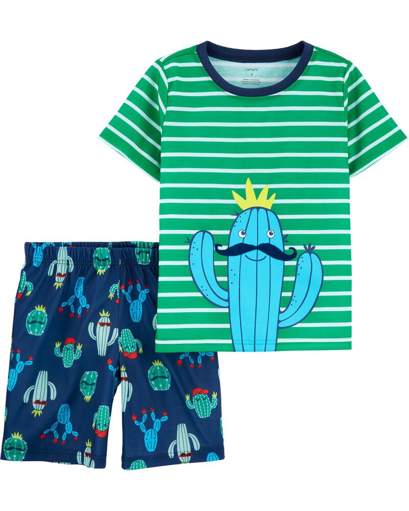 2 Piece Cactus Poly Pjs Carters Com