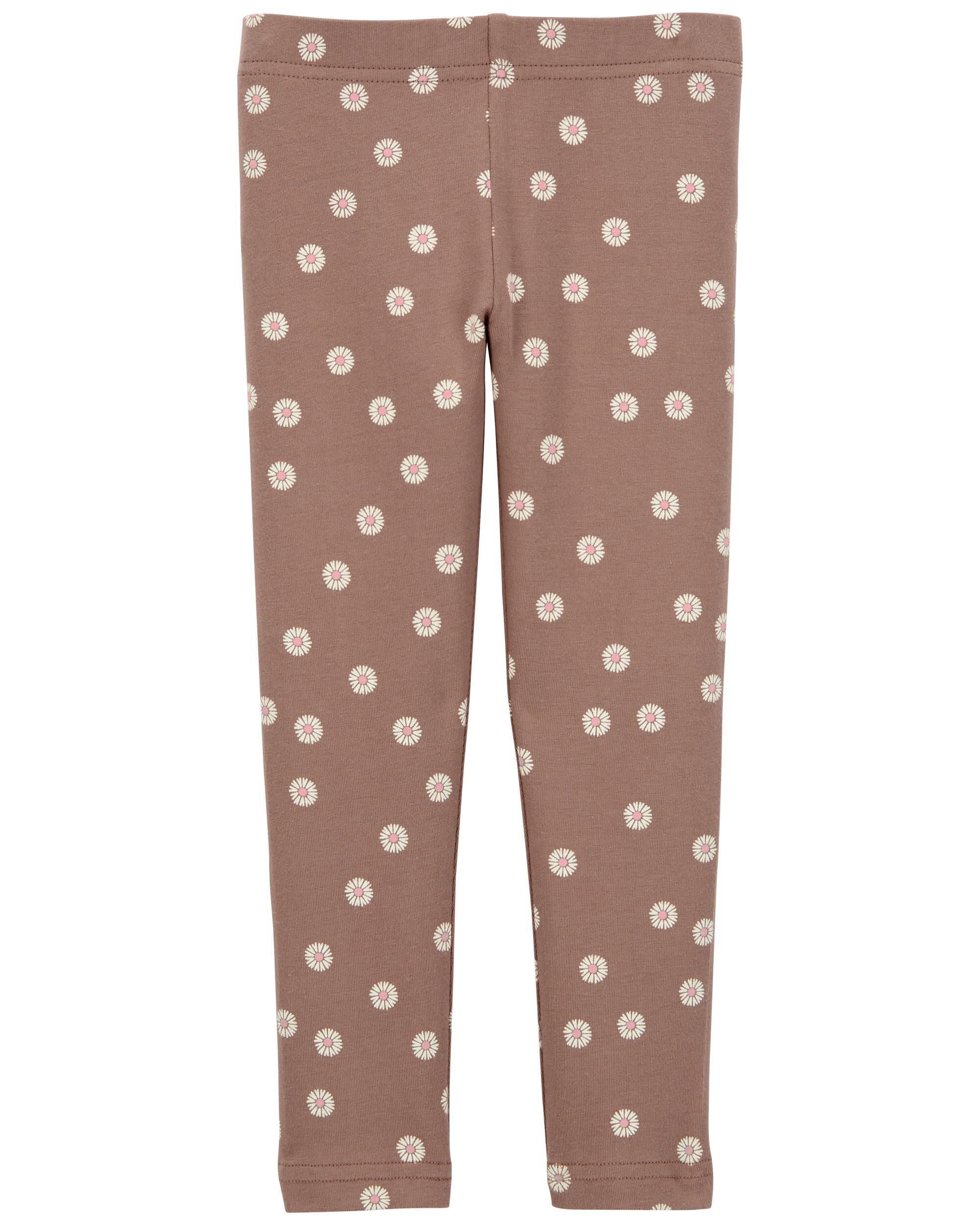 Toddler Floral Stretch Leggings Brown Carter s Carter s