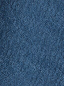 Dark Sea Blue - Baby Terry Romper Made With Organic Cotton, Selected