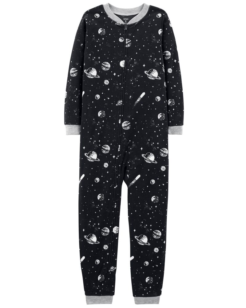 1 Piece Space Fleece Footless Pjs Carters Com
