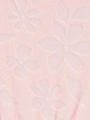 Pink - Toddler Floral Terry Cloth Swimsuit Cover-up Romper - Pink, Selected