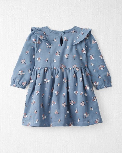  Product image 2 of Baby Long-Sleeve Ruffle Dress Made with Organic Cotton in Floral Print