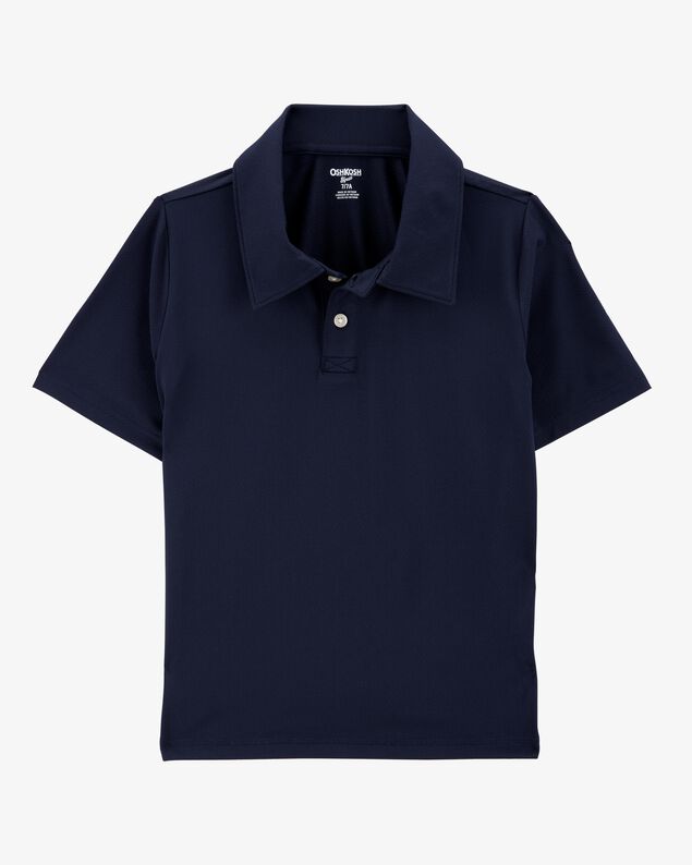 Product image 1 of Kid Active Uniform Polo Shirt in Moisture Wicking BeCool™ Fabric - Navy