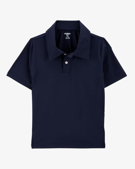 Product image 2 of Kid 2-Pack Active Uniform Polo Shirts in Moisture Wicking BeCool™ Fabric - Navy