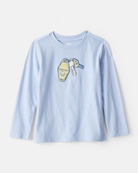 Toddler Boy Car Keys Graphic Tee - Blue