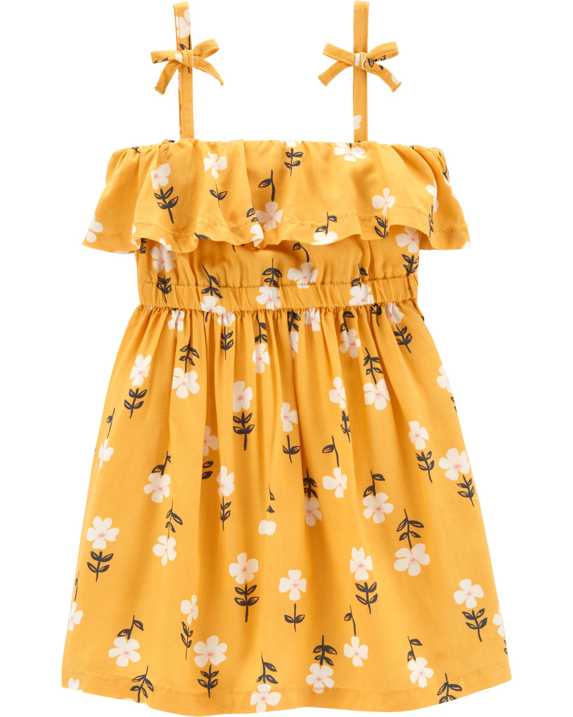 carters yellow floral dress