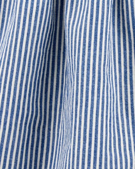  Product image 3 of Toddler Chambray Striped Jumper Dress - Blue