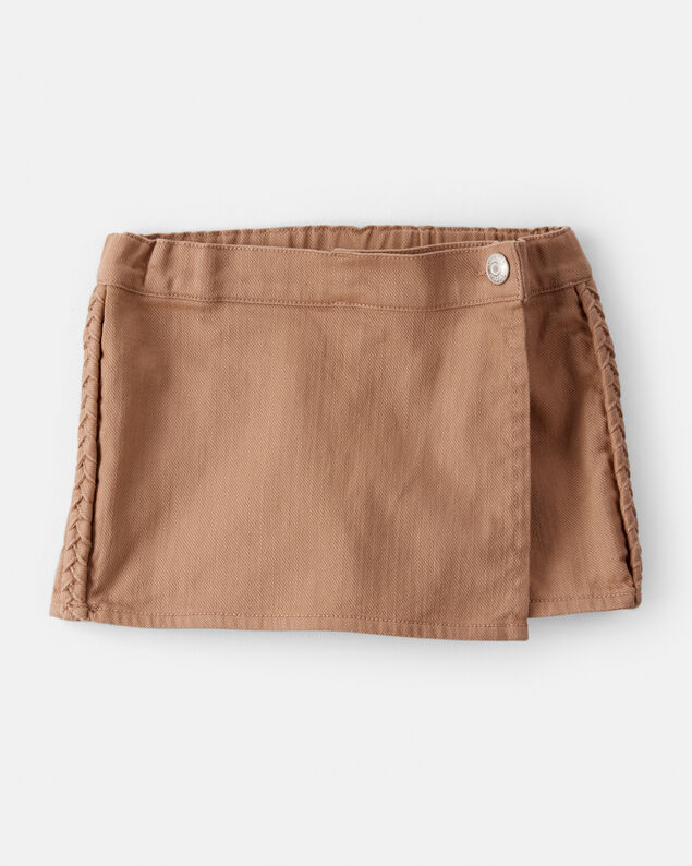 Product image 1 of Toddler Girl 100% Cotton Skort - Brown
