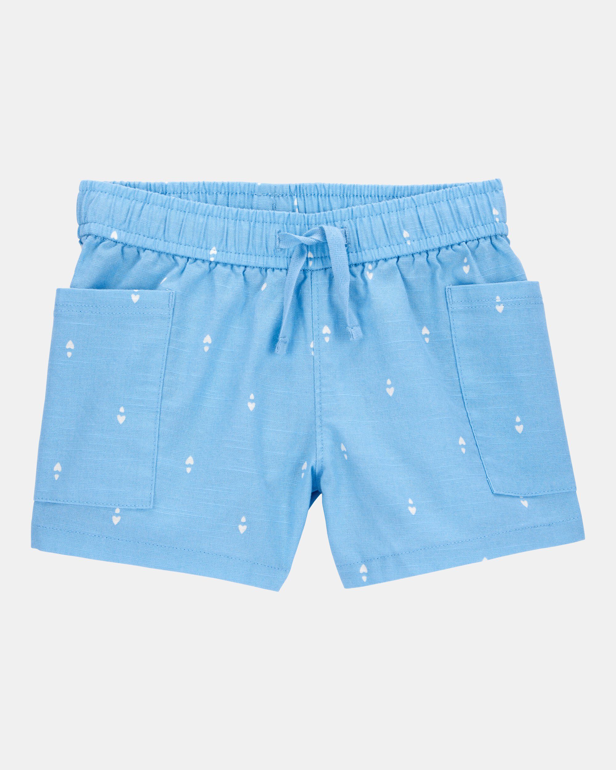 Toddler 2-Piece Heart Drop Print Tank & Drawstring Shorts Set - Blue