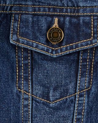 Product image 2 of Kid Basic Denim Jacket - Dark Wash