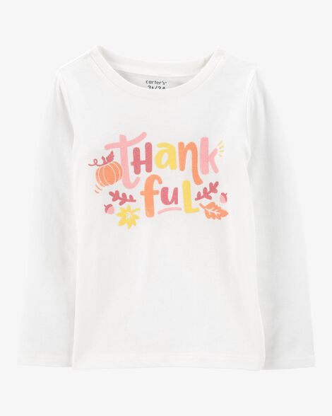Product image 1 of Toddler Thankful Thanksgiving Long-Sleeve Graphic Tee