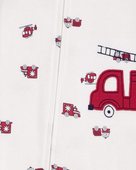  Product image 2 of Toddler 1-Piece Firetruck 100% Snug Fit Cotton Footie Pajamas